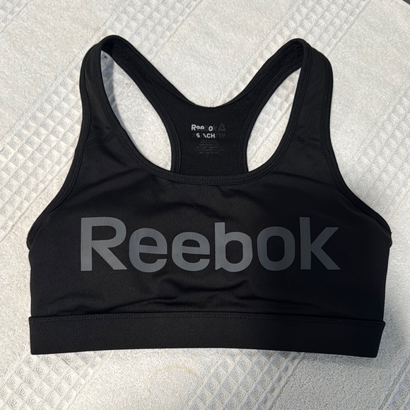 Reebok Black Performance Sports Bra Moisture-Wicking - Picture 1 of 5